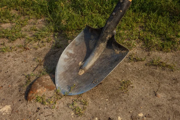 Schaufel Aus Nächster Nähe Landwirtschaftliches Gerät — Stockfoto