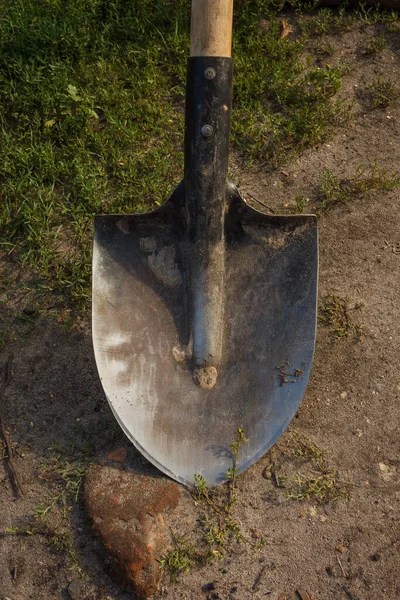 Shovel Close Agricultural Tool — Stock Photo, Image