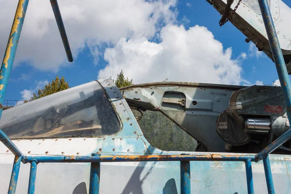 Lutsk Oekraïne Augustus 2019 Fuselage Cockpit Van Een Oude Straaljager — Stockfoto