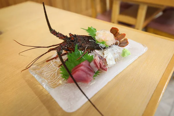 Ise Ebi Creveți Sashimi Mâncare Japoneză Scumpă — Fotografie, imagine de stoc