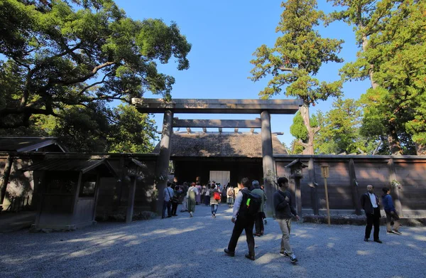 Ise Japonsko Listopadu 2018 Neznámí Lidé Návštěva Ise Jingu Gaiku — Stock fotografie