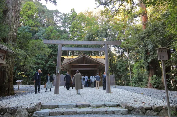 Ise Japonia Listopada 2018 Niezidentyfikowanych Osób Odwiedza Ise Jingu Shrine — Zdjęcie stockowe