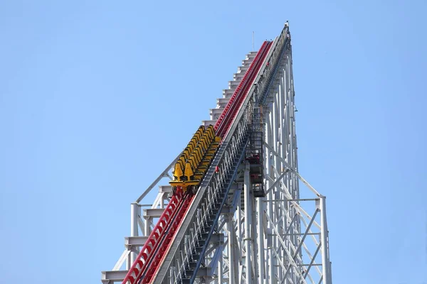 Parque Atracciones Montaña Rusa — Foto de Stock