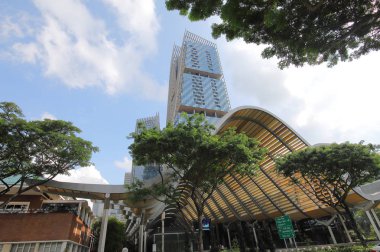 Singapur - 15 Kasım 2018: Esplanade Mrt İstasyonu Singapur.