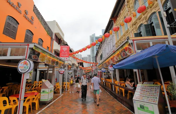 Singapore Novembre 2018 Persone Non Identificate Visitano Chinatown Singapore — Foto Stock