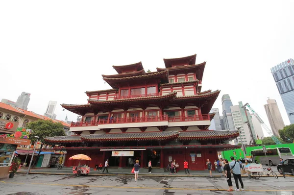 Singapur Kasım 2018 Kimliği Belirsiz Kişi Ziyaret Buddha Tooth Relic — Stok fotoğraf