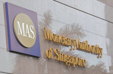Singapur - 15 Kasım 2018: Parasal otorite Singapur Mas. Singapur'un Merkez Bankası ve finansal düzenleyici otorite 1971 yılında kurulan Singapur Mas parasal otorite olduğunu.