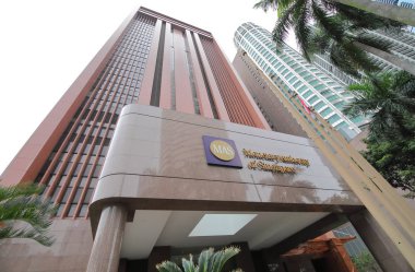 Singapur - 15 Kasım 2018: Parasal otorite Singapur Mas. Singapur'un Merkez Bankası ve finansal düzenleyici otorite 1971 yılında kurulan Singapur Mas parasal otorite olduğunu.