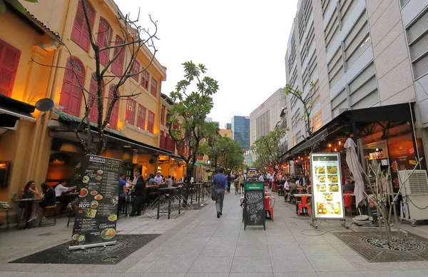 Singapore November 2018 Oidentifierade Personer Besök Far East Square Singapore — Stockfoto