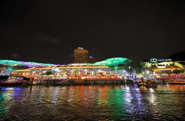 Singapore Novembro 2018 Clarke Quay Riverside Shopping Complex Singapore — Fotografia de Stock
