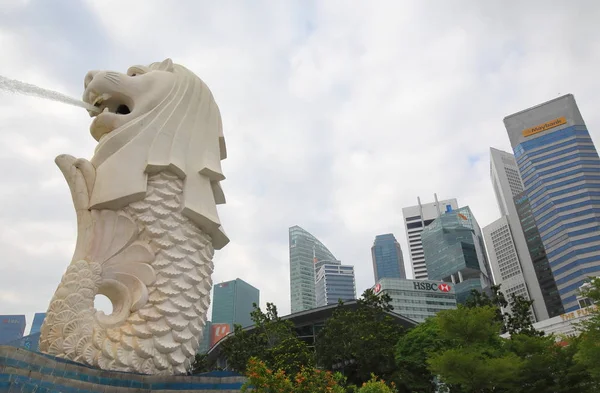 Singapur Noviembre 2018 Estatua Merlion Singapur —  Fotos de Stock