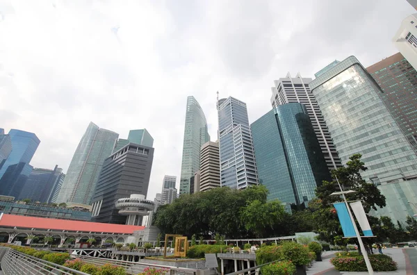 Singapore Centro Città Ufficio Paesaggio Urbano — Foto Stock