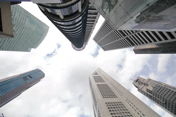 Singapur Centro Rascacielos Paisaje Urbano —  Fotos de Stock