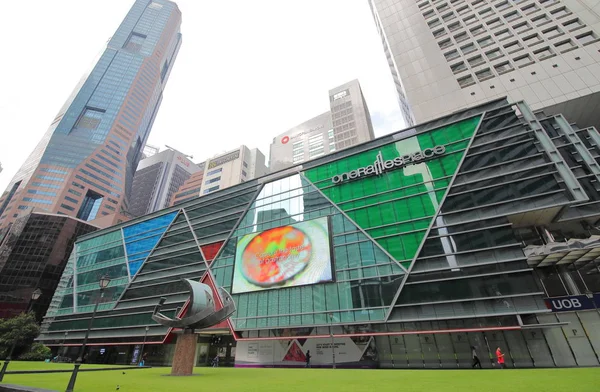 Singapore November 2018 Unidentified People Visit One Raffles Place Singapore — Stock Photo, Image