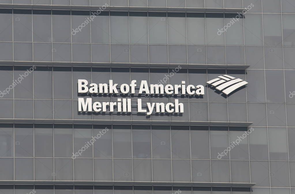 SINGAPORE - NOVEMBER 16, 2018: Bank of America Merrill Lynch logo.