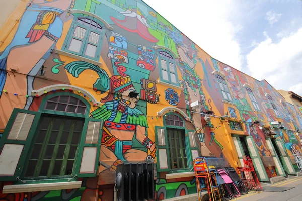 Singapur Listopada 2018 Street Art Haji Lane Singapurze — Zdjęcie stockowe