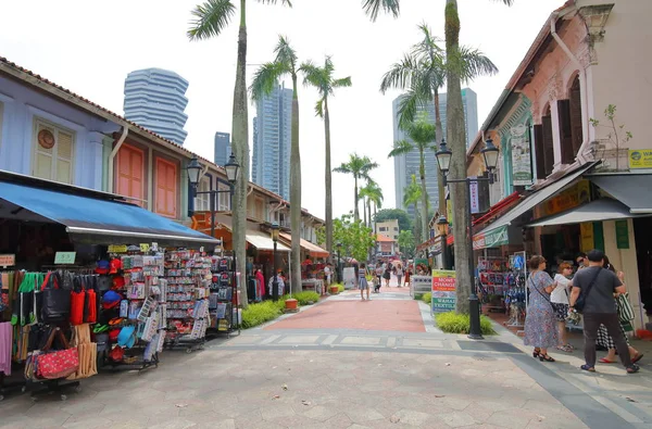 Singapore November 2018 Unidentified People Visit Arab Shopping Street Bugis — Stock Photo, Image