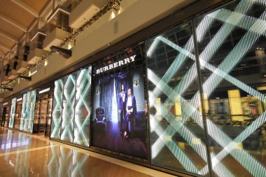 SINGAPORE - NOVEMBER 16, 2018: Burberry store at Marina Bay Sands shopping mall Singapore. clipart