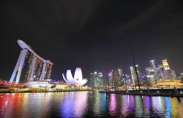 Singapore Night Downtown Cityscape — Stock Photo, Image