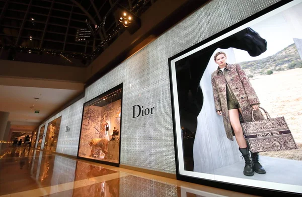 Szingapúr 2018 November Dior Áruháza Marina Bay Sands Bevásárlóközpont Szingapúr — Stock Fotó