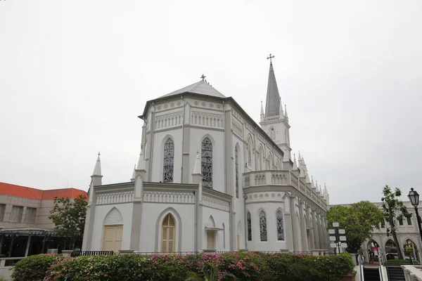 Chijmes Tarihi Mimari Singapur Kilisede — Stok fotoğraf