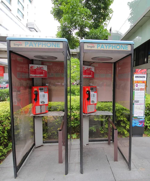 シンガポール シンガポール 2018 公衆電話 — ストック写真