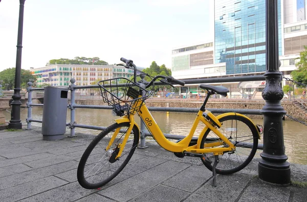 Сингапур Ноября 2018 Года Система Обмена Велосипедами Ofo Сингапуре — стоковое фото