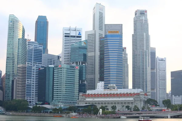 Σιγκαπούρη Νοεμβρίου 2018 Αστικό Τοπίο Στην Προκυμαία Σιγκαπούρη Στη Σιγκαπούρη — Φωτογραφία Αρχείου