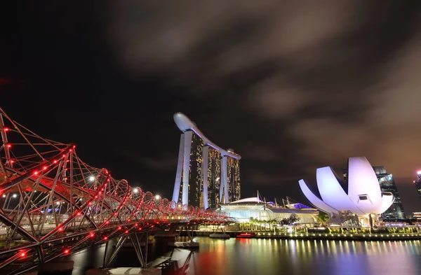 Singapore Downtown Waterfront Cityscape — Stock Photo, Image