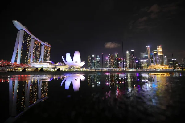 Singapore Innenstadt Waterfront Stadtbild — Stockfoto