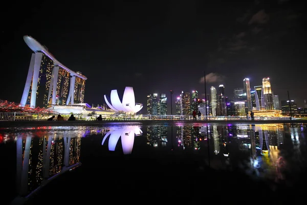 Singapore Innenstadt Waterfront Stadtbild — Stockfoto