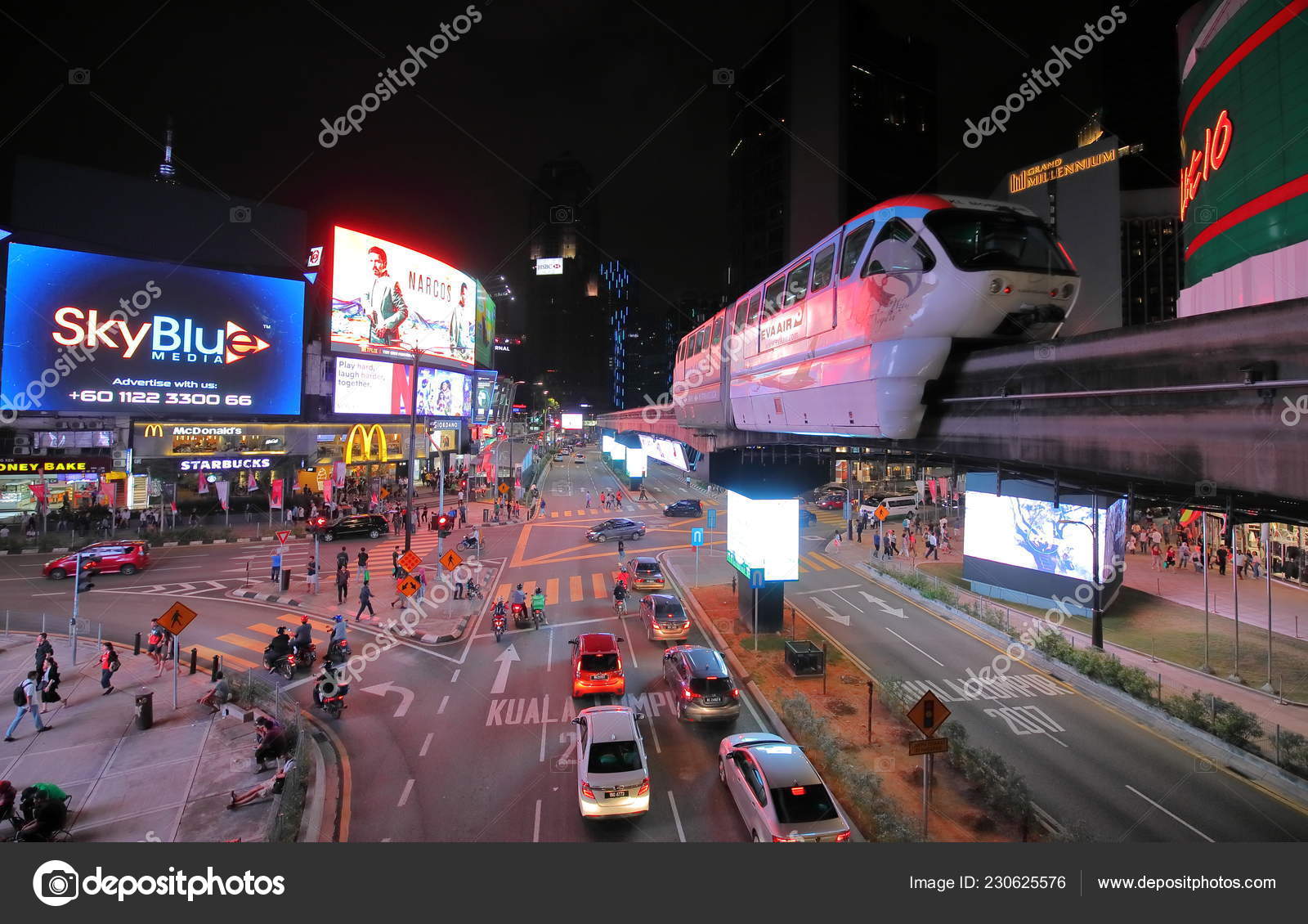 クアラルンプールマレーシア 18年11月19日 マレーシアのブキビンタンの街並みとモノレール ストックエディトリアル用写真 C Tkkurikawa クアラルンプールマレーシア 18年11月19日 マレーシアのブキビンタンの街並みとモノレール ストックエディトリアル用写真 C Tkkurikawa