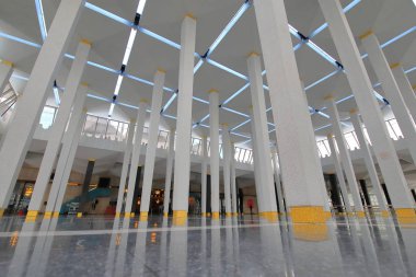 Kuala Lumpur Malezya - 20 Kasım 2018: Ulusal Cami Kuala Lumpur Malezya