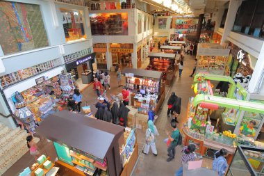 Kuala Lumpur Malezya - 20 Kasım 2018: Kimliği belirsiz kişi ziyaret Merkezi Pazar Kuala Lumpur Malezya