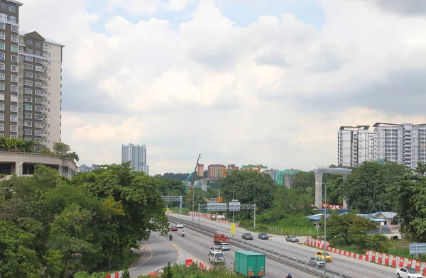 Highway Traffic Kuala Lumpur Malásia — Fotografia de Stock