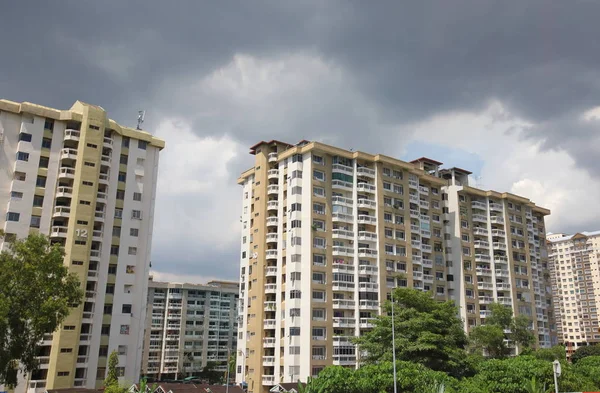 Edificio Apartamentos Residenciales Kuala Lumpur Malasia —  Fotos de Stock