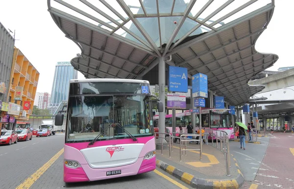 Kuala Lumpur Malajsie Listopadu 2018 Neidentifikovaný Národ Cestuje Autobusem Gokl — Stock fotografie