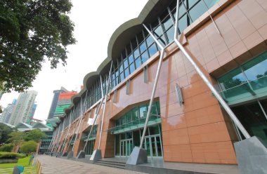 KUALA LUMPUR MALAYSIA - NOVEMBER 21, 2018: Kuala Lumpur Convention centre in Kuala Lumpur Malaysia clipart