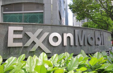 KUALA LUMPUR MALAYSIA - NOVEMBER 22, 2018: Exsxon mobil oil company in Kuala Lumpur Malaysia