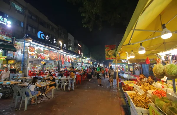 Kuala Lumpur Malasia Noviembre 2018 Personas Identificadas Visitan Mercado Nocturno — Foto de Stock