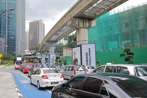 Kuala Lumpur Malaysia Novembre 2018 Traffico Intenso Kuala Lumpur Malesia — Foto Stock