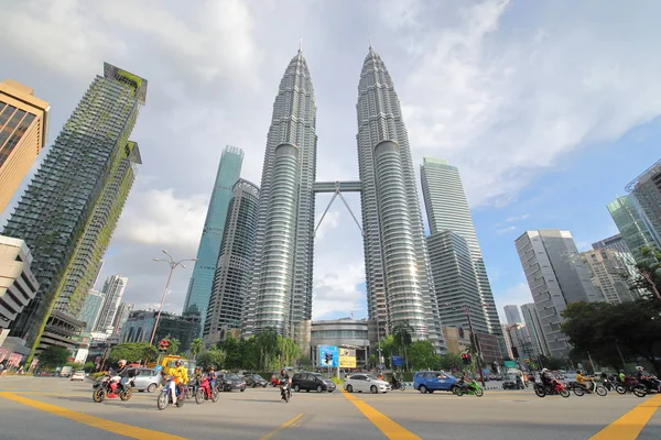 Kuala Lumpur Malezja Listopada 2018 Petronas Bliźniacze Wieże Kuala Lumpur — Zdjęcie stockowe