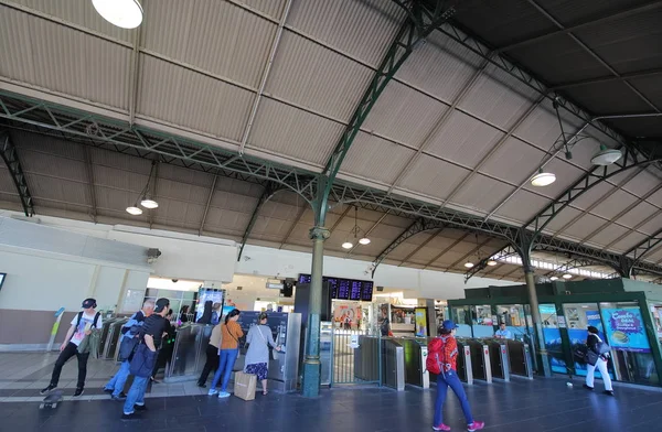 Melbourne Australia Novembre 2018 Persone Non Identificate Viaggiano Alla Stazione — Foto Stock