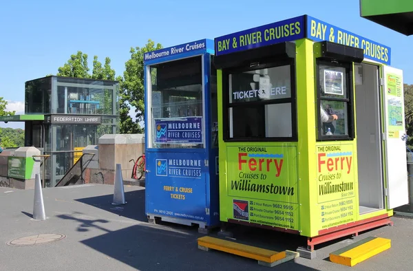 Melbourne Australia November 2018 Yarra River Cruise Ticket Office Melbourne — Stock Photo, Image