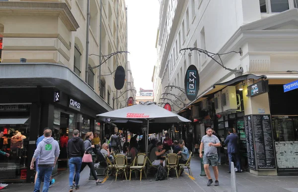 Melbourne Australia Novembre 2018 Persone Non Identificate Cenano Degraves Melbourne — Foto Stock