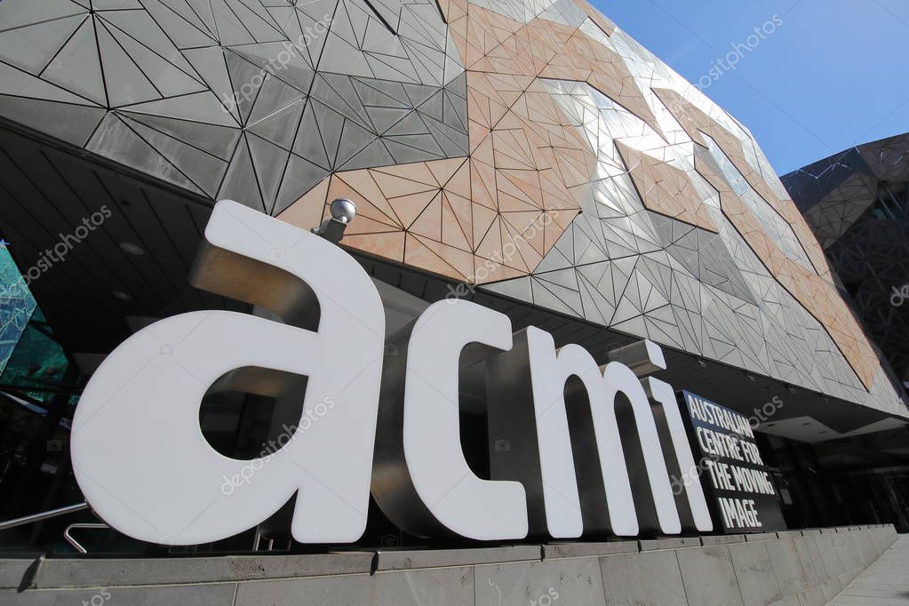MELBOURNE AUSTRALIA - NOVEMBER 26, 2018: ACMI Australian Centre for the Moving Image Federation Square Melbourne Australia