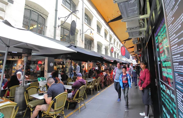 Melbourne Australia November 2018 Unidentified People Visit Degraves Street Melbourne — Stock Photo, Image