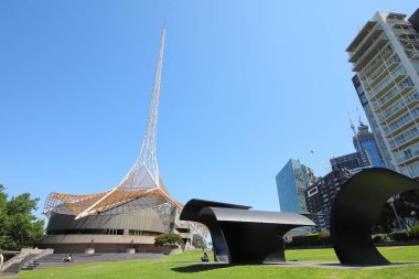 Melbourne Avustralya - 30 Kasım 2018: Kimliği belirsiz kişi ziyaret Melbourne Avustralya Devlet Tiyatrosu