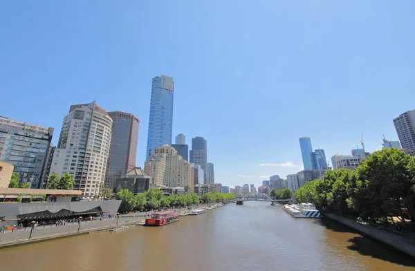 Skyskrapa Stadsbilden Melbourne Australien — Stockfoto