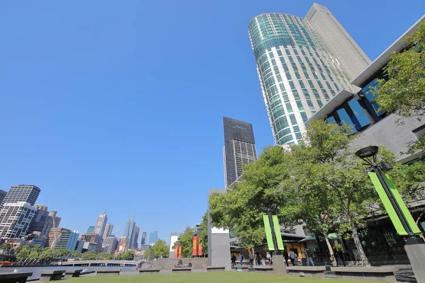 Southbank Cityscape Melbourne Australië — Stockfoto